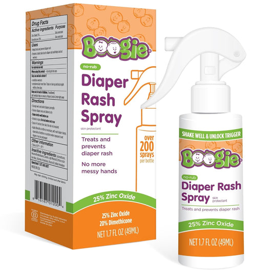 Boogie Crema para sarpullido de pañal en aerosol para bebé, aplicac...