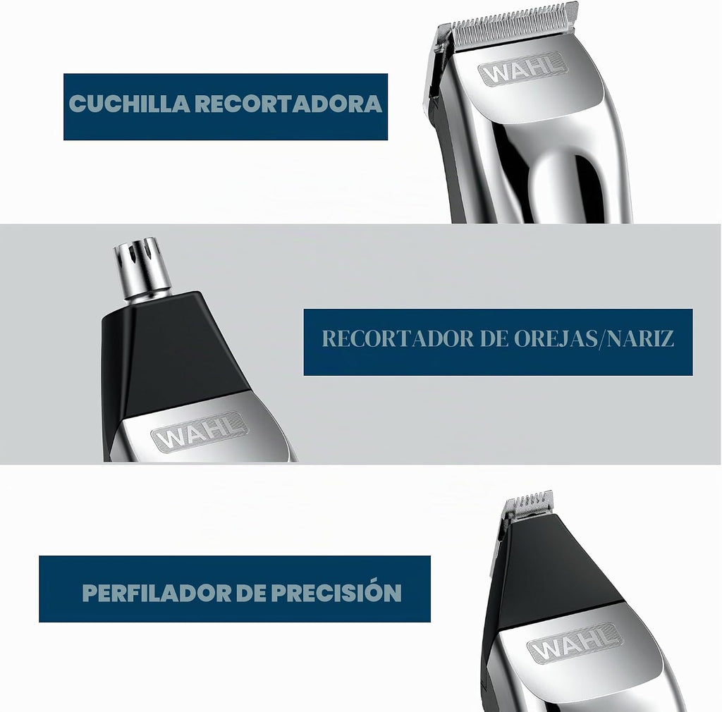 Wahl USA Recortadora recargable de iones de litio todo en uno para...