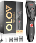 OLOV PROFESSIONAL Cortapelos para hombres, kit de cortapelos inalám...