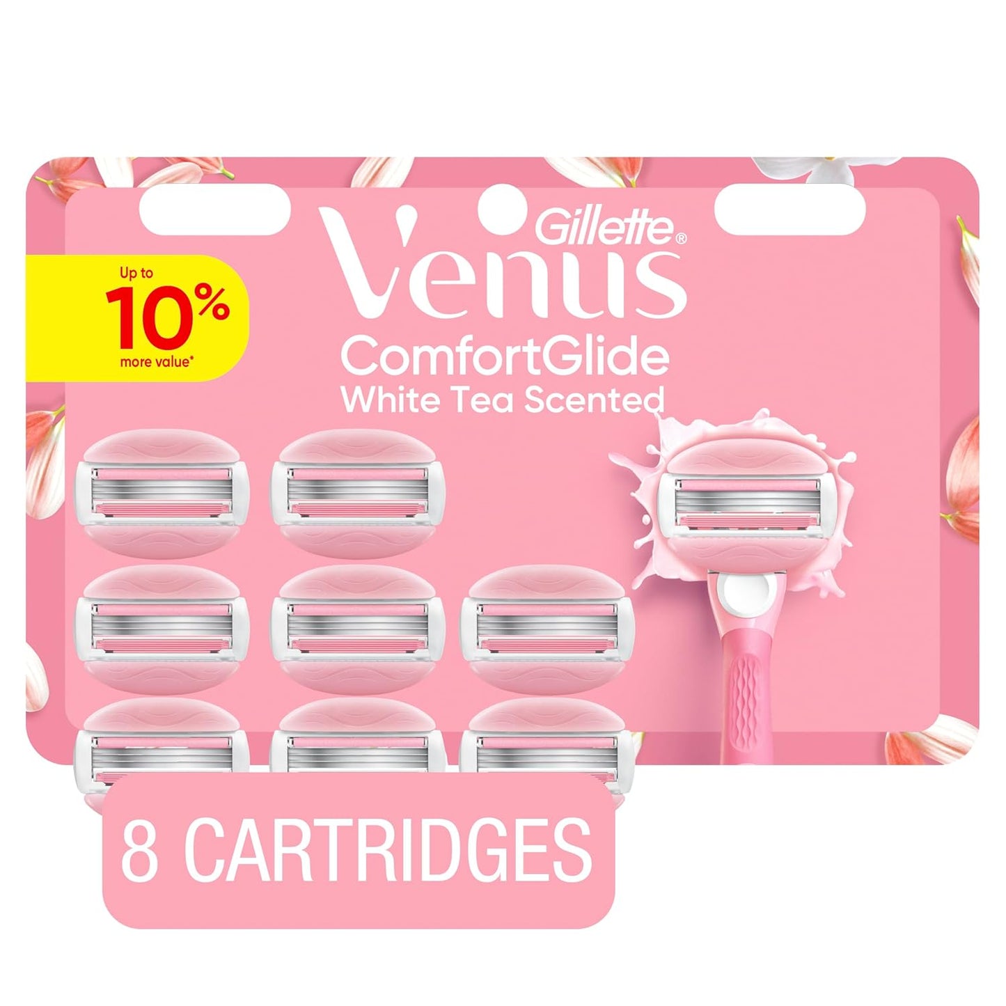 Venus ComfortGlide White Tea - Cuchillas de afeitar para mujer, con...