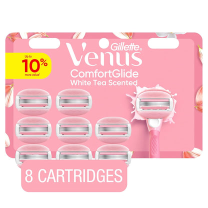 Venus ComfortGlide White Tea - Cuchillas de afeitar para mujer, con...