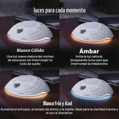 Homedics Sleep Better - Máquina de sonido portátil, luz nocturna, 1...