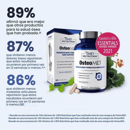 1MD OsteoMD para apoyo integral óseo | con hidroxiapatita de calcio...