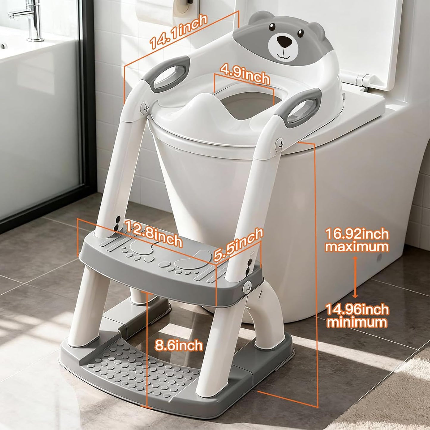 Asiento de Entrenamiento para Orinal, SKYROKU - Asiento de Inodoro...
