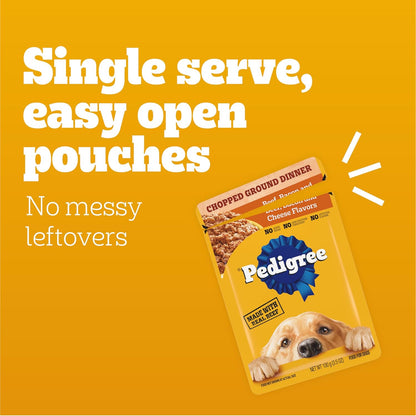 PEDIGREE Chopped Ground Dinner Comida húmeda y suave para perros ad...