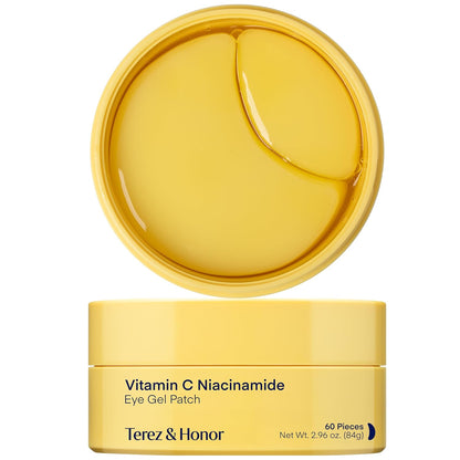 TEREZ &amp; HONOR Parches para ojos de vitamina C, 60 máscaras core...