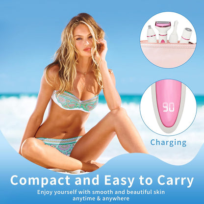 Afeitadora eléctrica Beanify para mujeres y hombres, kit de depilac...