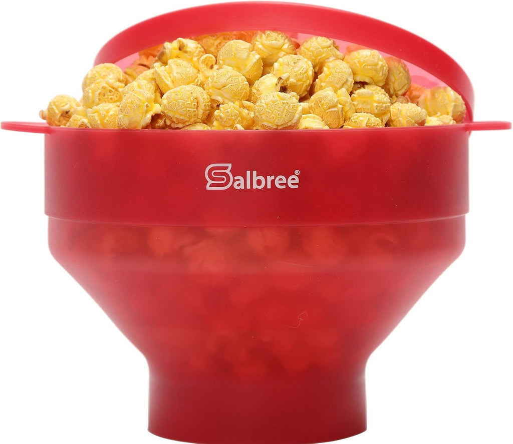 Salbree Tazón plegable de silicona para hacer palomitas de maíz par...