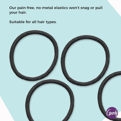 Goody Ouchless - Elásticos para el cabello, sin tirones, sin rotura...
