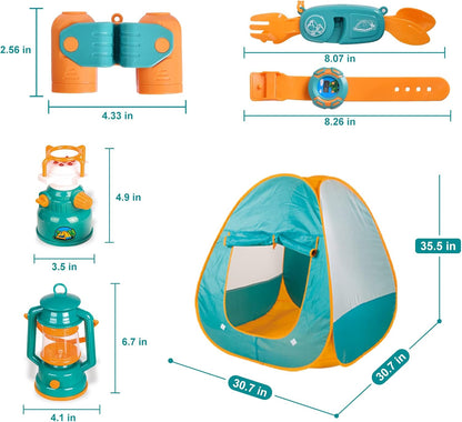 FUN LITTLE TOYS - Juego de camping para niños con tienda de campaña...