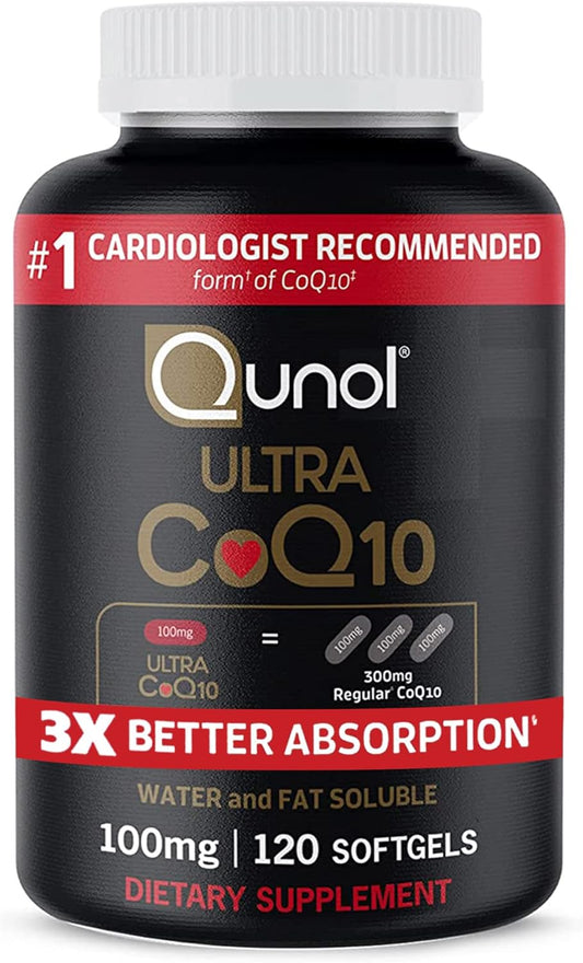 Qunol CoQ10 - Cápsulas blandas de 100 mg, Qunol Ultra CoQ10 100 mg,...