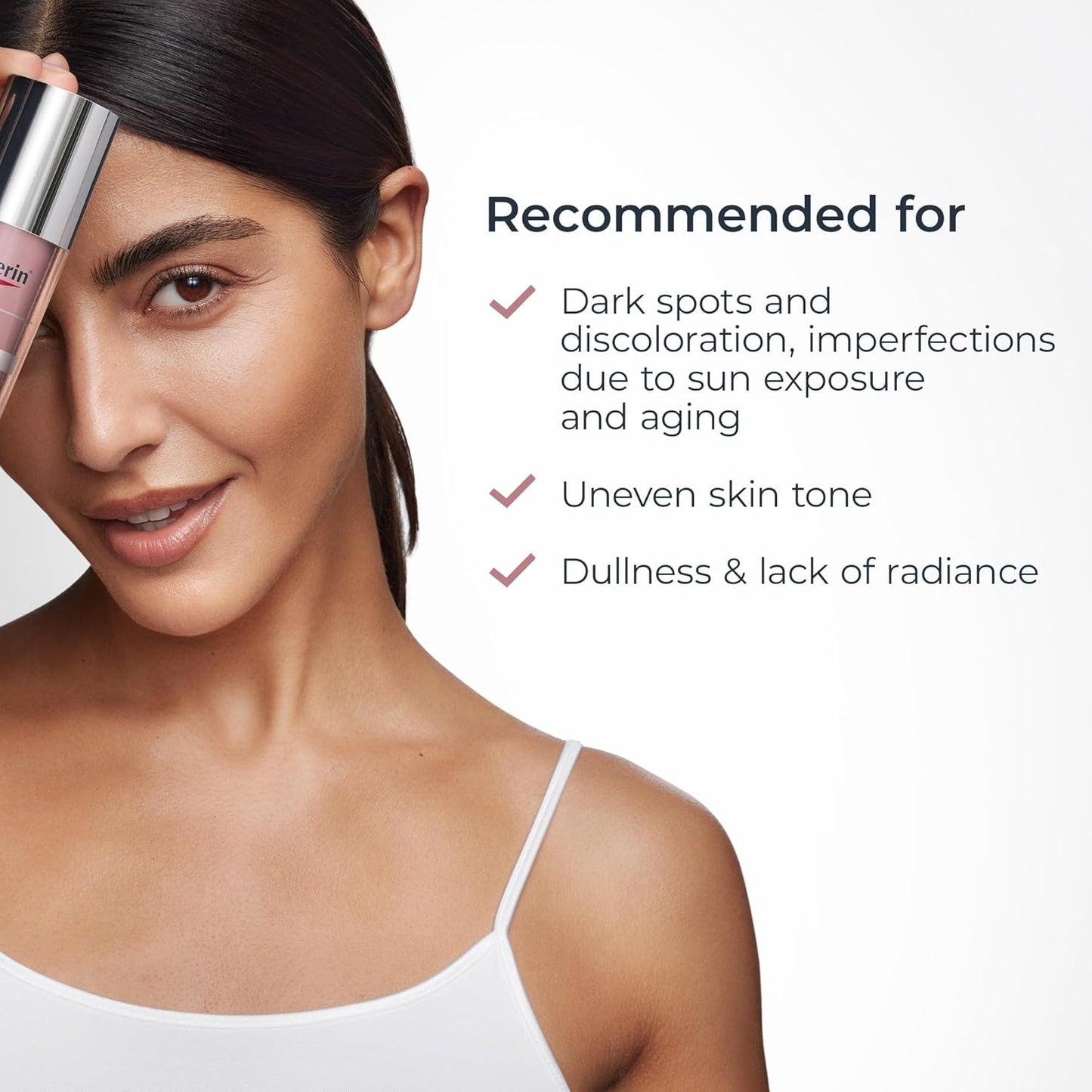 Eucerin Radiant Tone - Suero dual corrector de manchas oscuras, suero de manchas oscuras con tiamidol y ácido hialurónico, ayuda a reducir visiblemente el aspecto de manchas oscuras persistentes, botella de 1 onza líquida