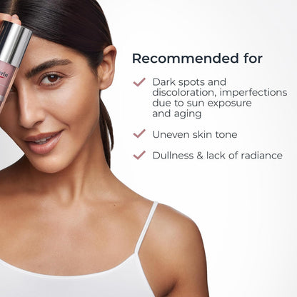 Eucerin Radiant Tone - Suero dual corrector de manchas oscuras, suero de manchas oscuras con tiamidol y ácido hialurónico, ayuda a reducir visiblemente el aspecto de manchas oscuras persistentes, botella de 1 onza líquida