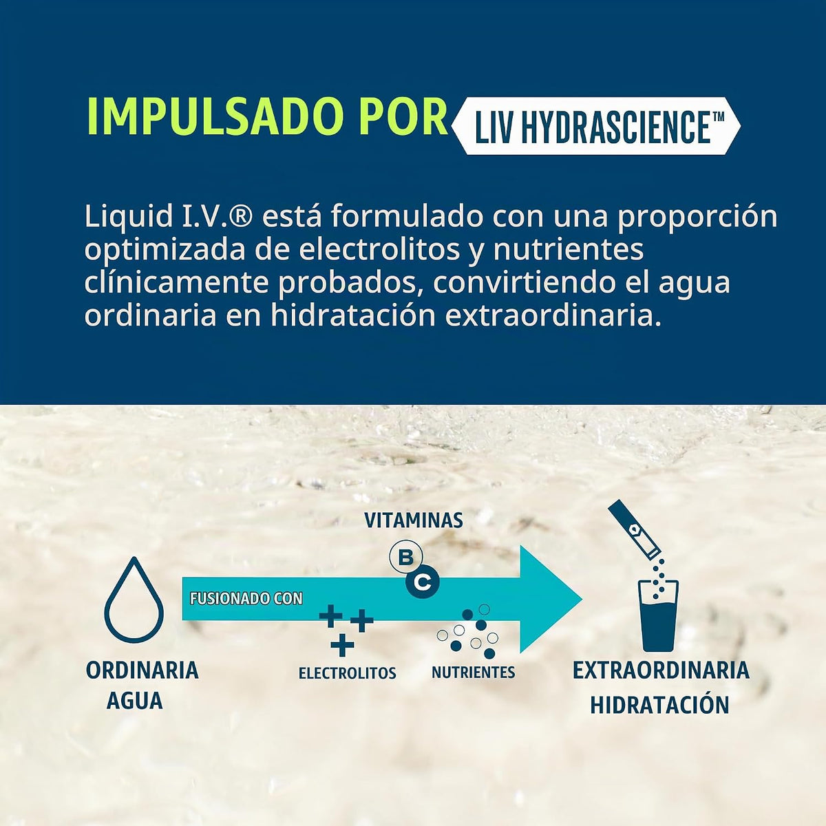 Líquido I.V. Hidratación + electrolitos inmunológicos, mango maracu...