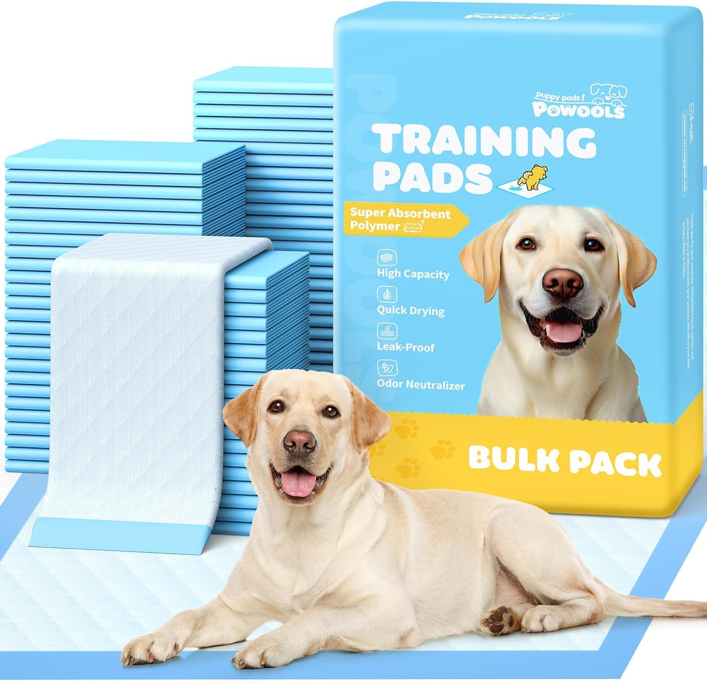 Powools Paquete de 100 Almohadillas para Cachorros Extra Grandes -...