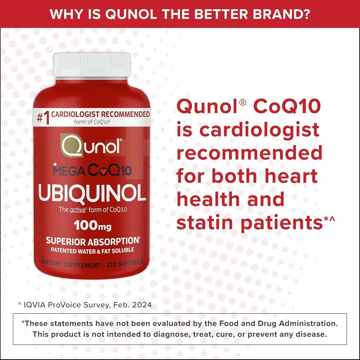 Qunol Mega Ubiquinol CoQ10 Suplemento natural de C0Q10 solubre en a...