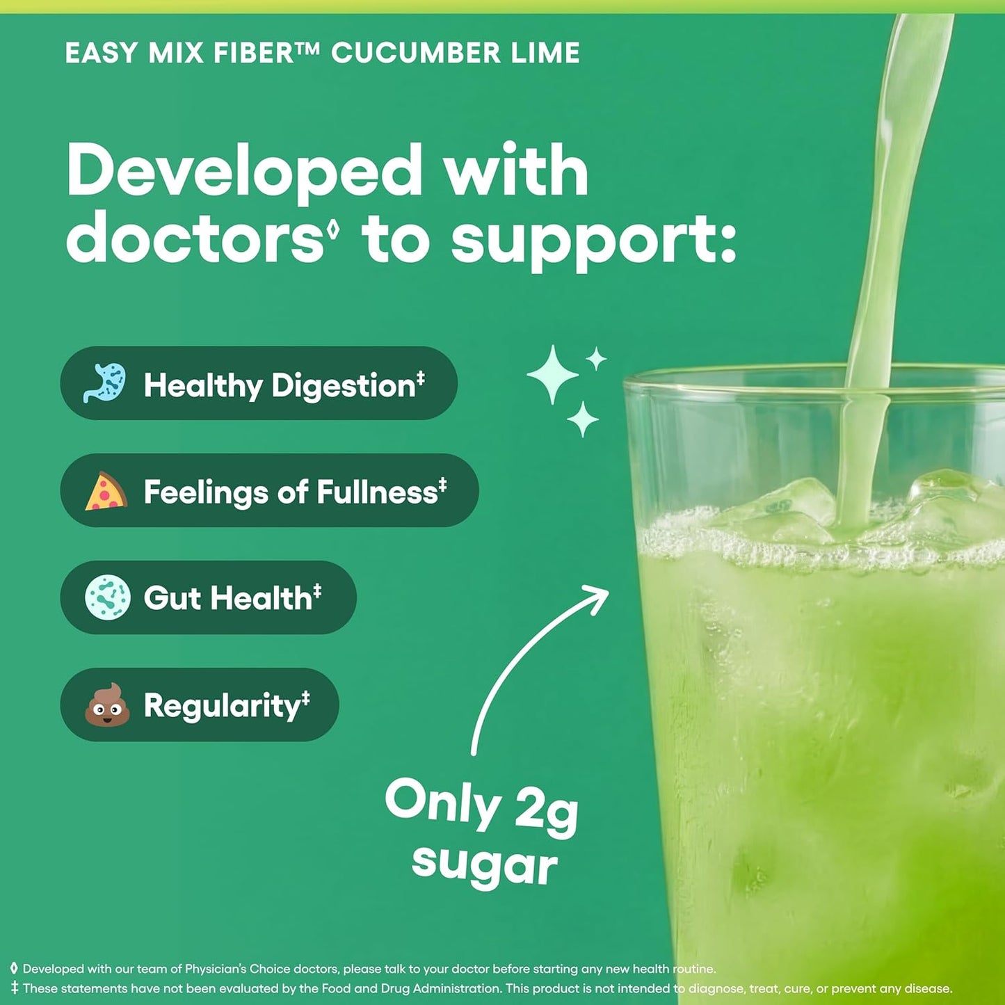 Physician's CHOICE Fibra Easy Mix para la salud digestiva y reg...