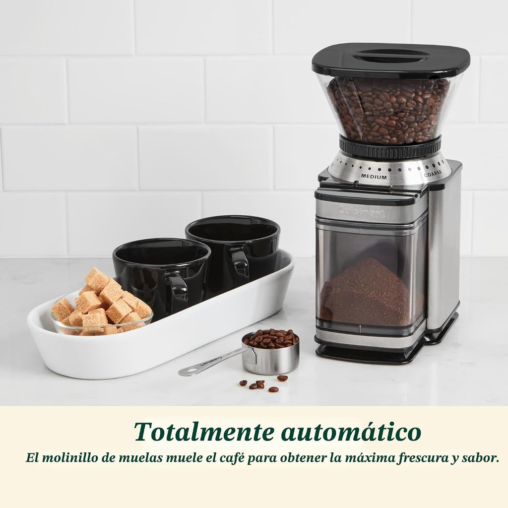 Cuisinart - Molinillo eléctrico de café con rebabas, 18 ajustes, 4-...