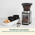Cuisinart - Molinillo eléctrico de café con rebabas, 18 ajustes, 4-...