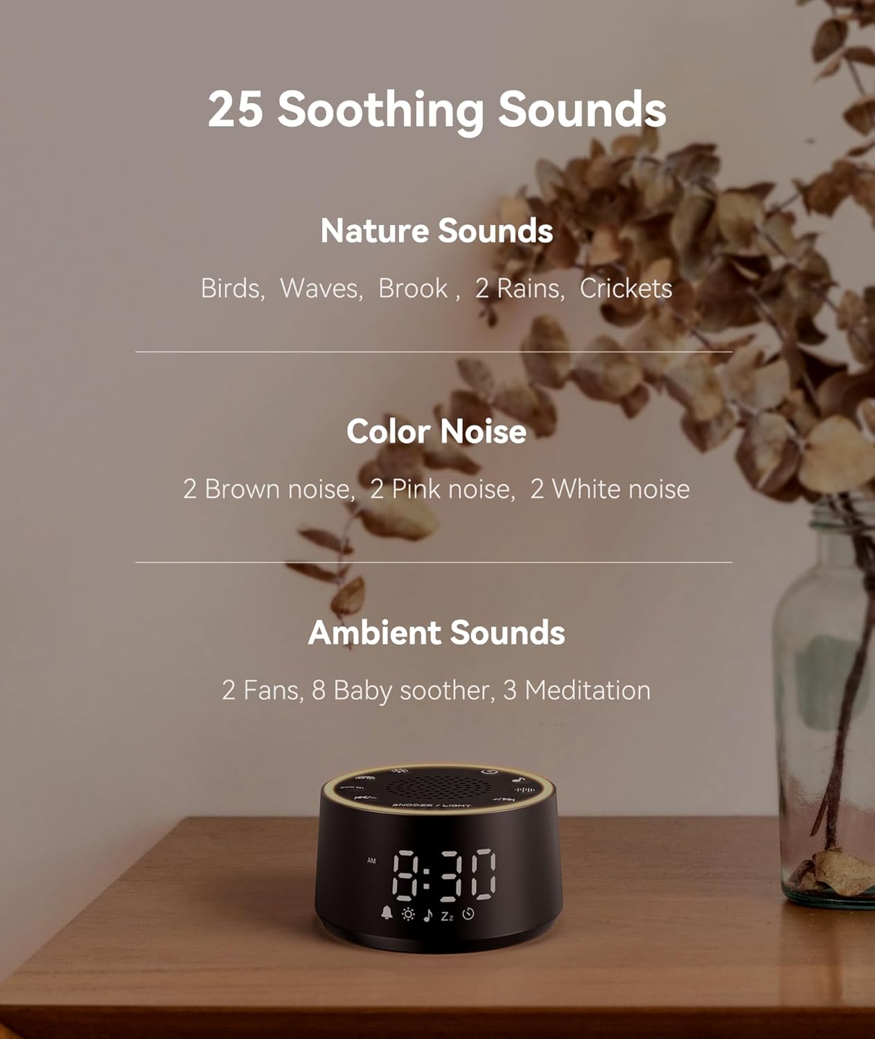 Dreamegg Máquina de Sonido para Dormir - Máquina de Sonido de Ruido...