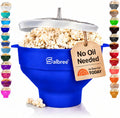 Salbree Tazón plegable de silicona para hacer palomitas de maíz par...