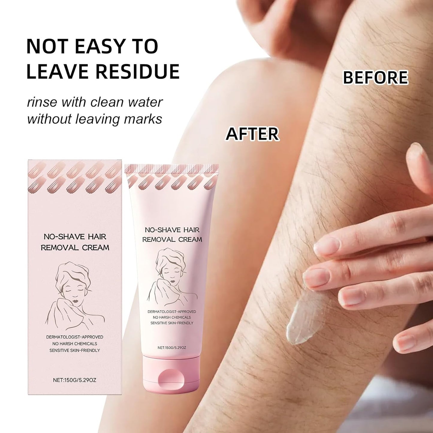Bare Basics - Crema depiladora sin afeitar, para mujeres, rápida y...