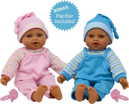 The New York Doll Collection Muñecas hispanas gemelas dulces de 12...