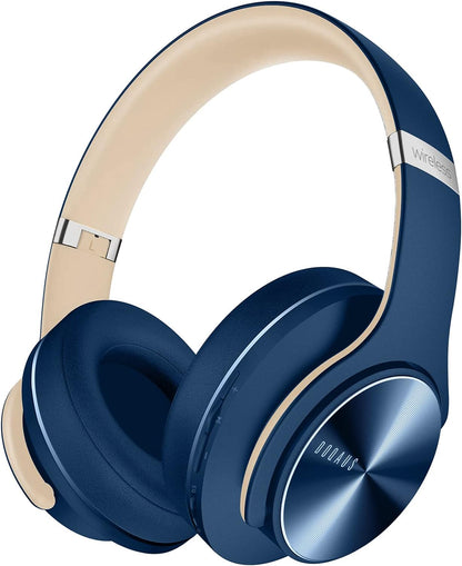 DOQAUS Auriculares Bluetooth sobre la oreja, auriculares inalámbric...
