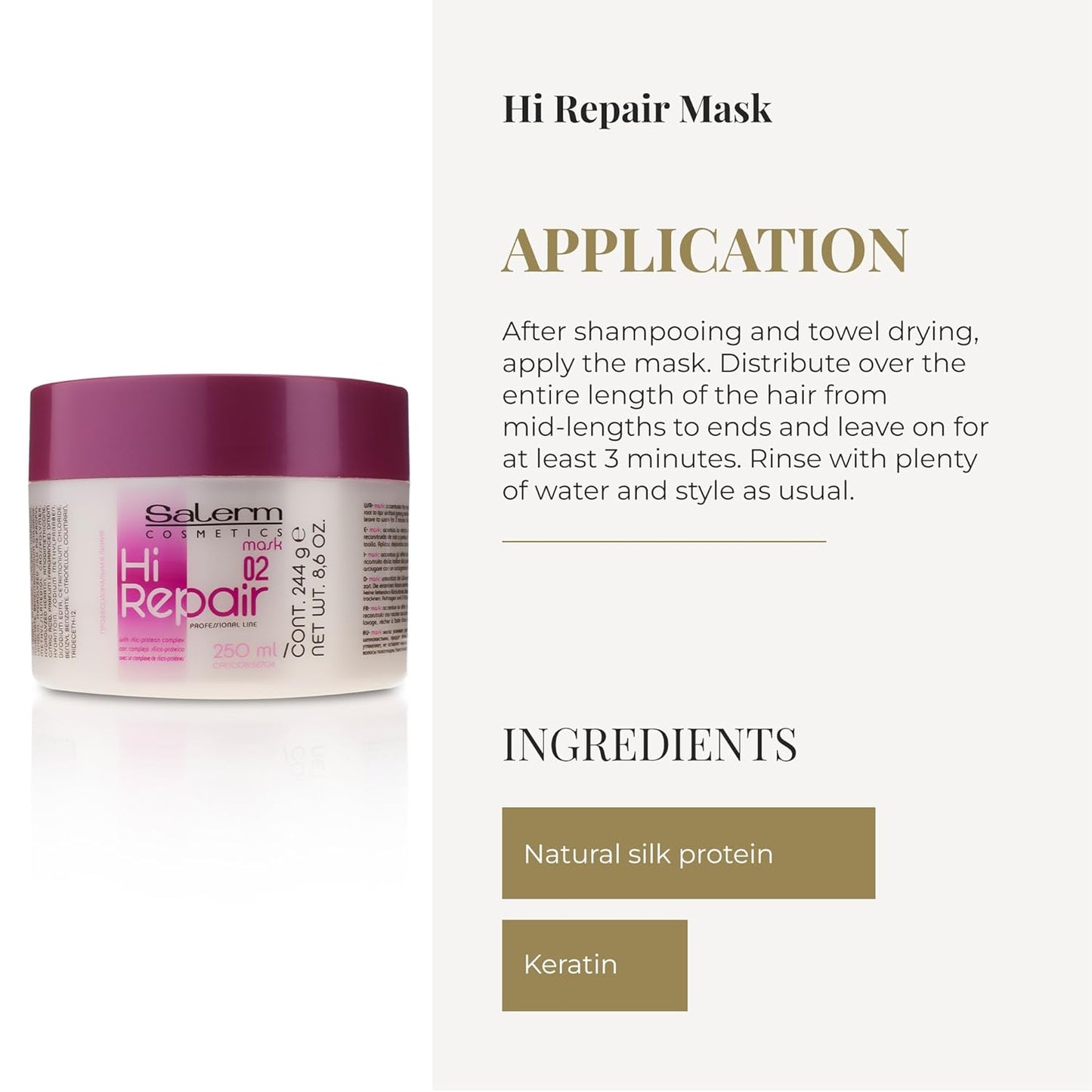 SALERM - Mascarilla Reparadora para el Cabello - Hi Repair Mask 02-...