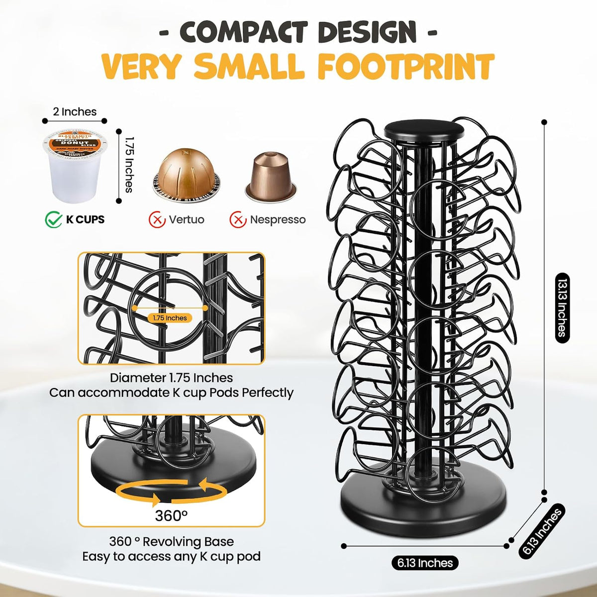 Soporte para tazas K - Soporte organizador de almacenamiento para c...