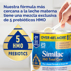 Similac 360 Total Care Fórmula infantil, con 5 prebióticos HMO, nue...