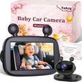 Cámara de coche de bebé HD 1080P: Fácil de instalar cámara de asien...