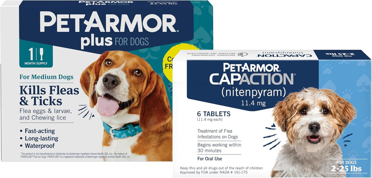 PetArmor CAPACTION - Tratamiento oral contra pulgas para perros (6...