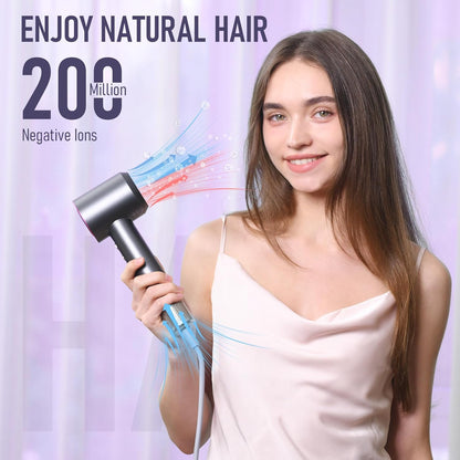 Secador de pelo, secador de pelo de secado rápido de 1800 W con mot...