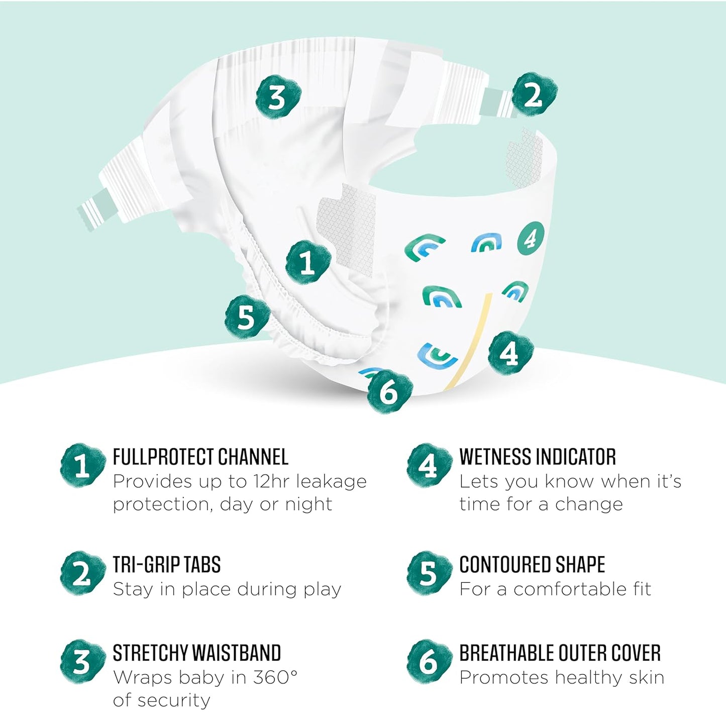 Marca Amazon - Pañales de felpa Mama Bear, toque suave, talla 4, 14...