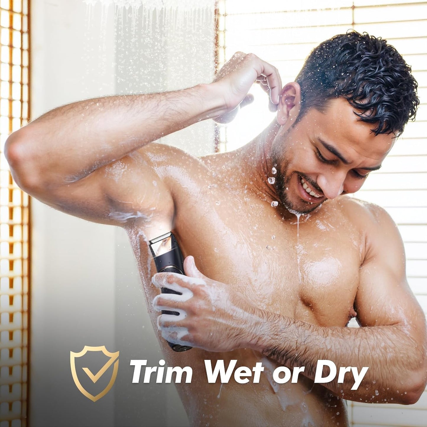 JMJDYITAO Recortador corporal para hombres: Recortador de vello púb...