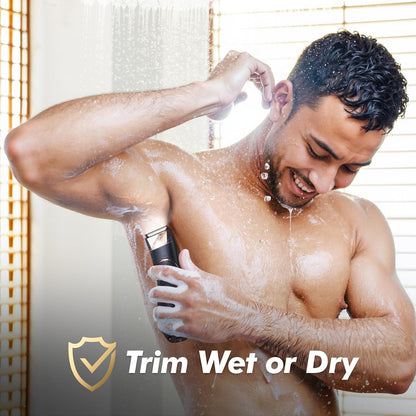 JMJDYITAO Recortador corporal para hombres: Recortador de vello púb...