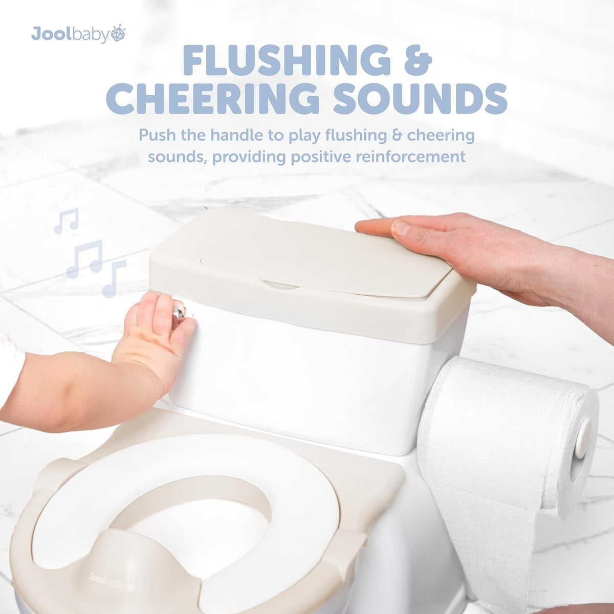 Jool Baby Real Feel - Orinal 2 en 1 con almacenamiento de toallitas...