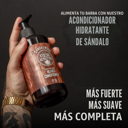 Viking Revolution Juego de acondicionador para barba y lavado de ba...