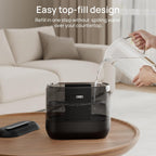 Dreo Humidificadores para dormitorio, llenado superior de 4L para h...