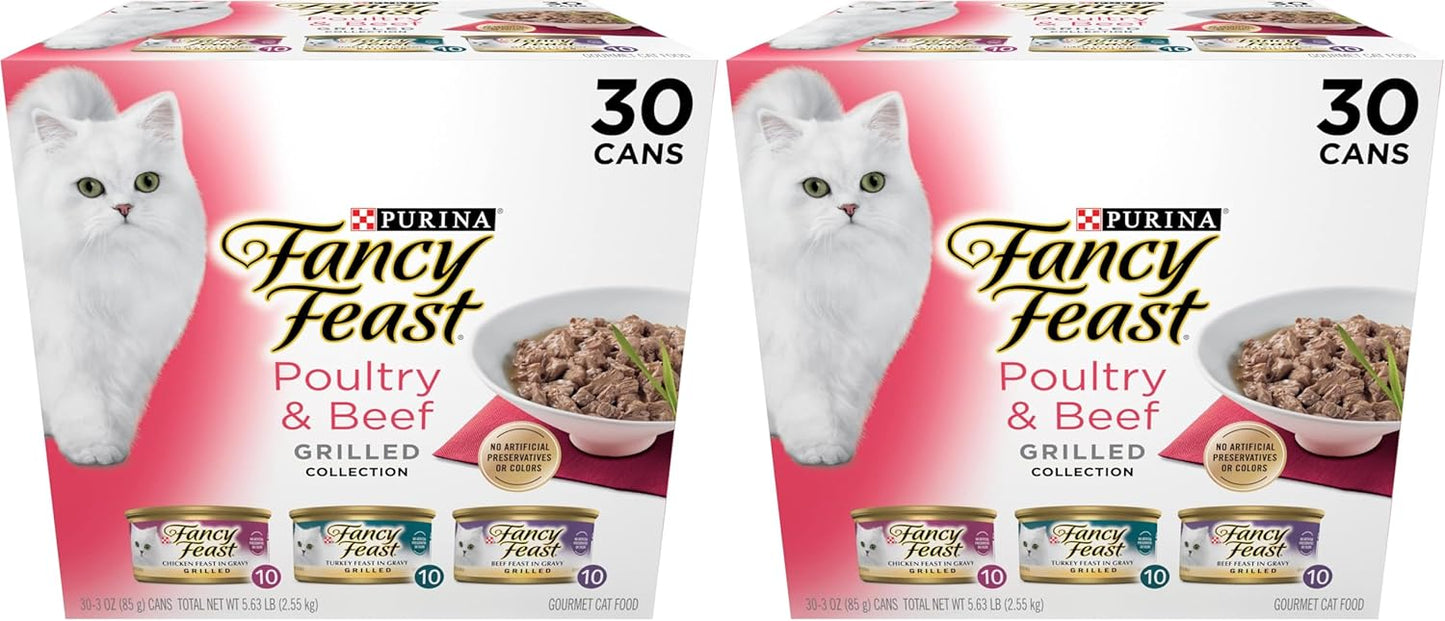Fancy Feast Purina - Alimento húmedo a la parrilla para gatos, cole...