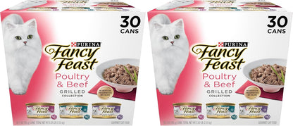 Fancy Feast Purina - Alimento húmedo a la parrilla para gatos, cole...