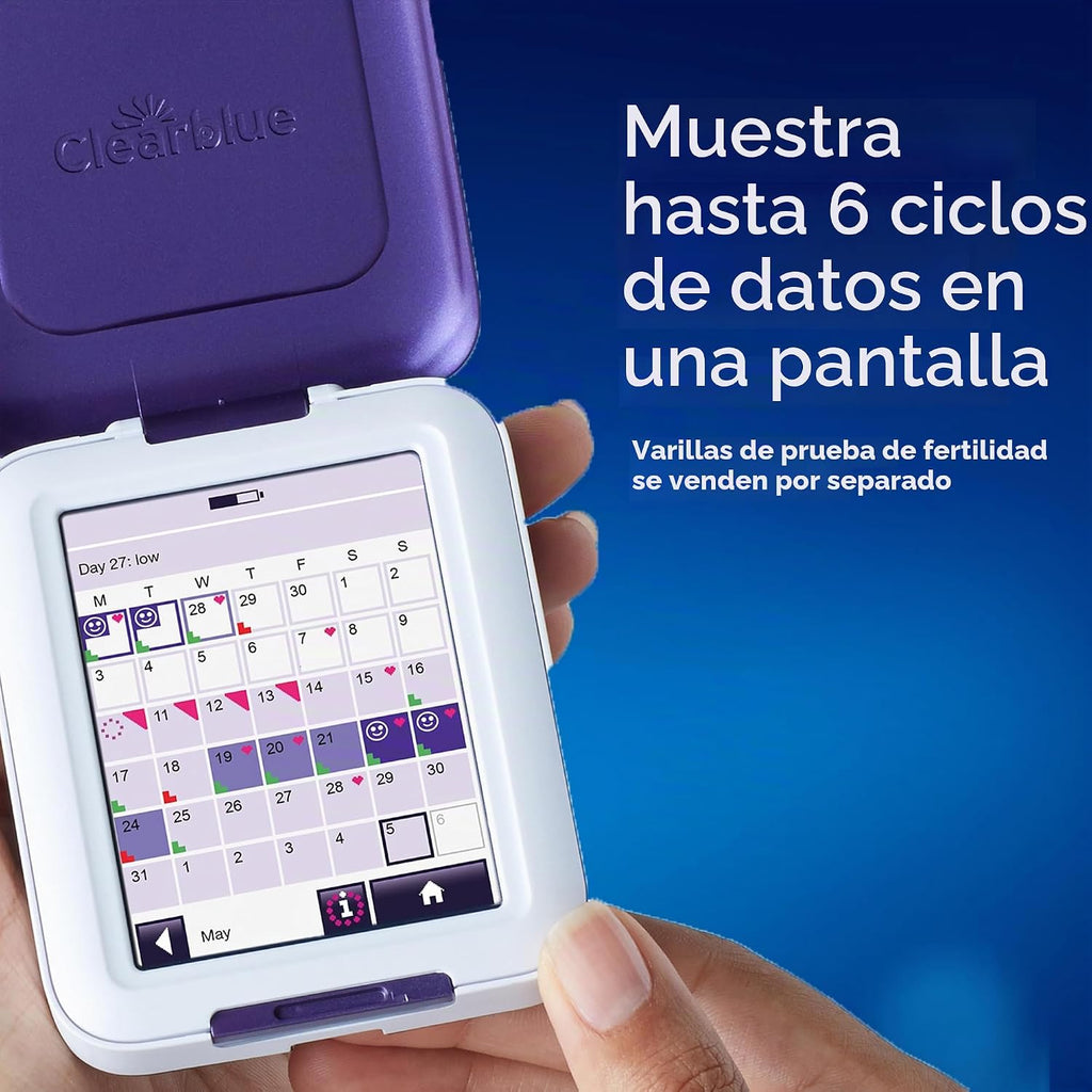 Clearblue Monitor de fertilidad, 1 monitor de pantalla táctil, 1 un...