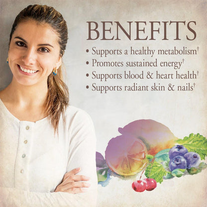 Suplemento multivitamínico orgánico Garden of Life, para mujer, tab...