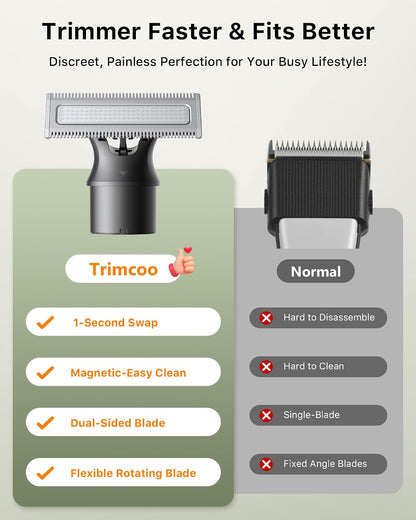 Trimcoo [2026 - Recortadora de pelo para barba y cuerpo mejorada pa...