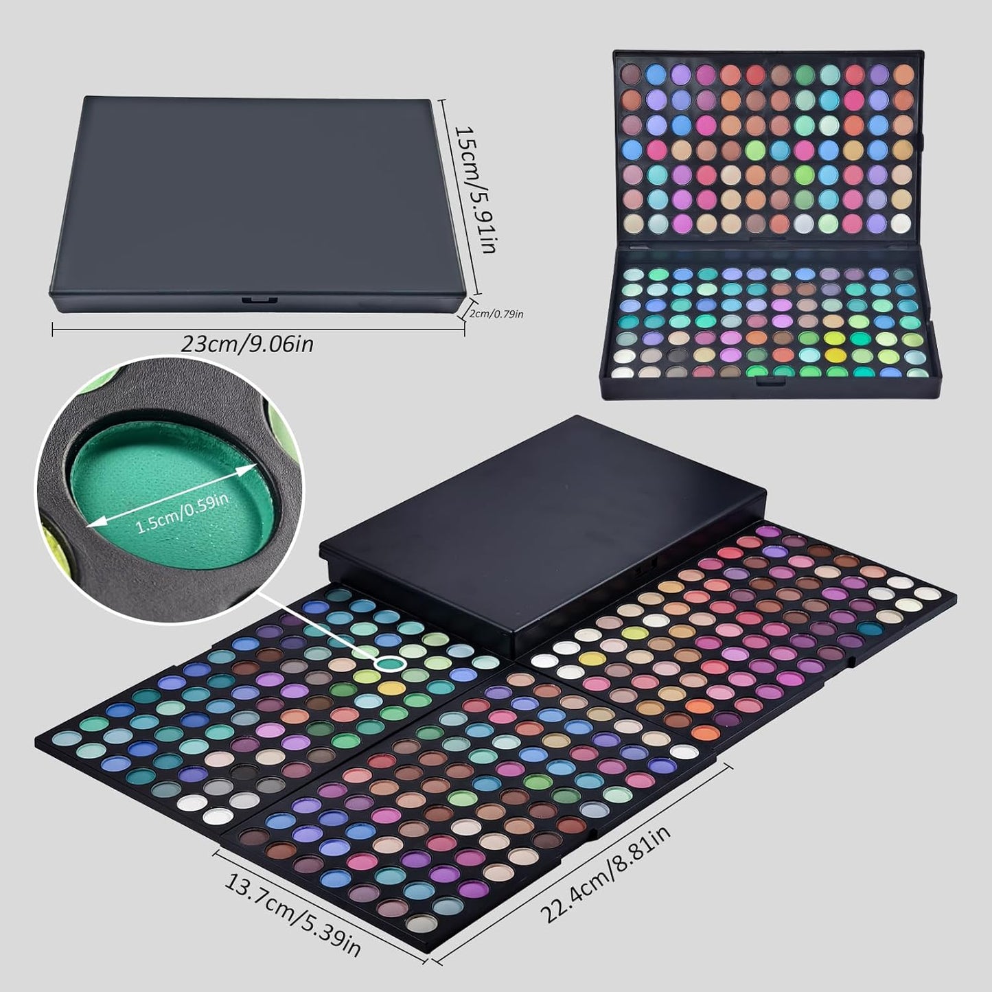 Pure Vie Paleta Profesional de Sombras de Ojos Resaltador de 252 Co...