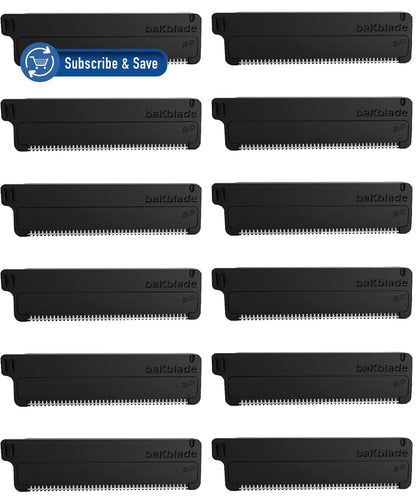 baKblade 2.0 Cartuchos de repuesto para afeitadora de cabello corpo...