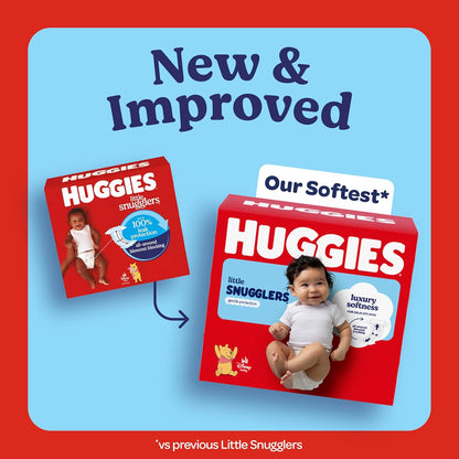 Huggies Pañales tamaño recién nacido, Huggies Little Snugglers Paña...
