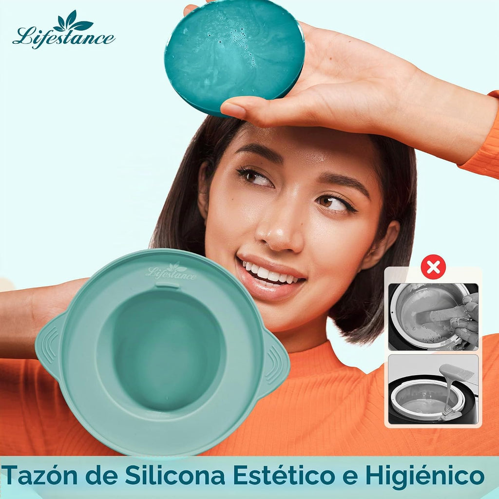 Kit de depilación Lifestance para mujeres y hombres - Calentador di...