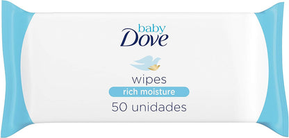 Dove - Toallitas húmedas para bebé, 50 unidades (paquete de 6)